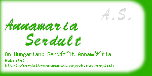 annamaria serdult business card